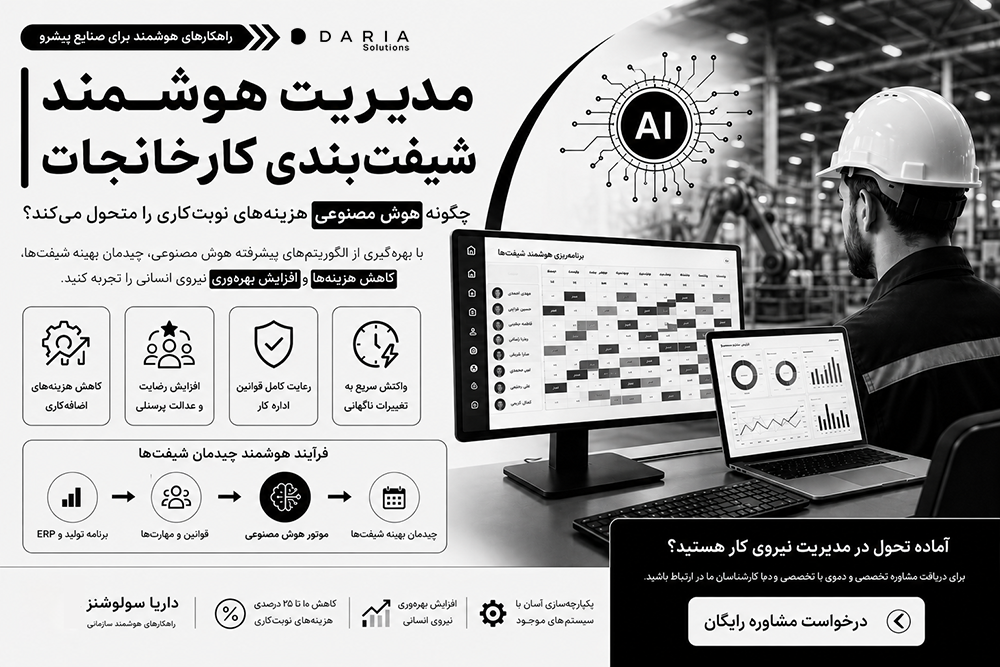 مدیریت هوشمند شیفت بندی کارخانجات