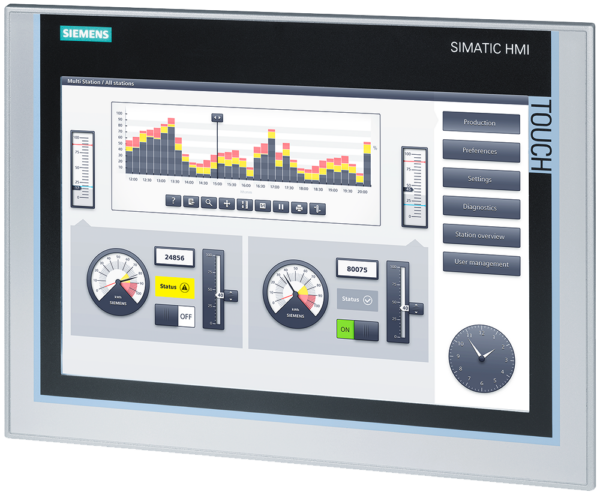 خرید پنل HMI زیمنس Siemens TP1200 Comfort مدل 6AV2124-0MC01-0AX0
