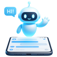 —Pngtree—cute ai chatbot waving above_23455366